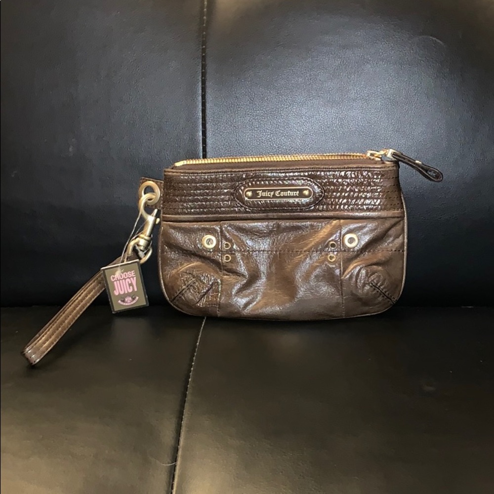 Brown Juicy Wristlet